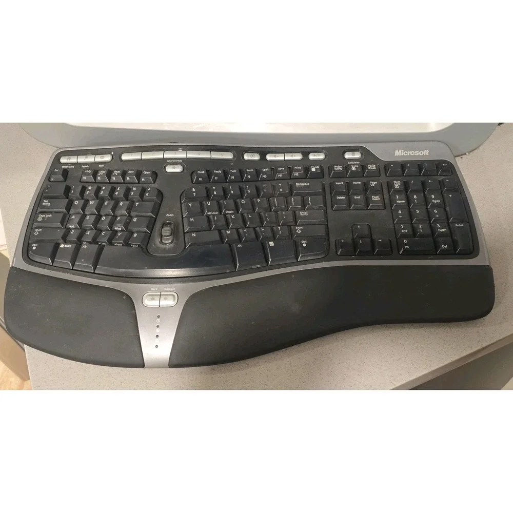 Microsoft Natural Ergonomic Keyboard 4000 v1.0 Model KU-0462 USB Tested